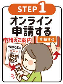 STEP1 オンライン申請する